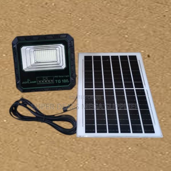 Jsot 100w Reliable Solar Flood Light With Inbuilt Large Battery