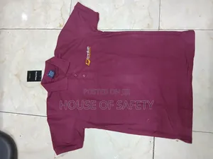 Slim Fit Polo T-Shirts in Light Maroon