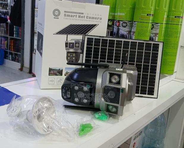 Dual Lens 4g Solar Camera 3 Views CCTV V380 Pro App Solar Camera - main view