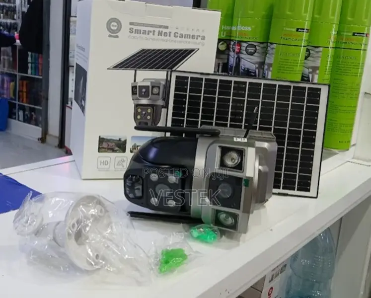 Dual Lens 4g Solar Camera 3 Views CCTV V380 Pro App Solar Camera