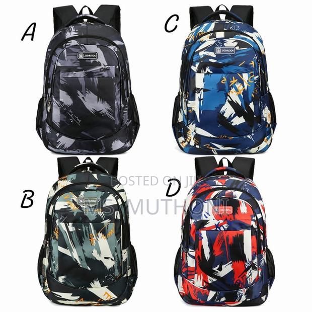 Abstract or Camouflage Pattern. Pattern School Bags* - main view