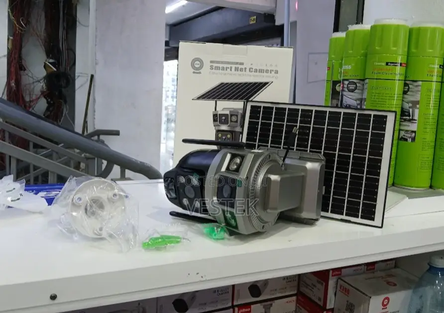 Dual Lens V380 Solar Powered CCTV Camera 4g Solar 4mp Camera