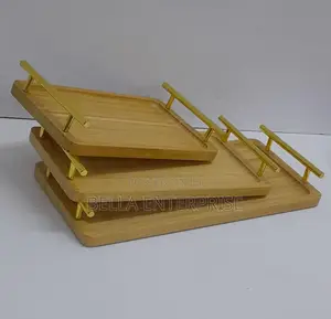 3in1 Serving Tray With Bamboo Handles