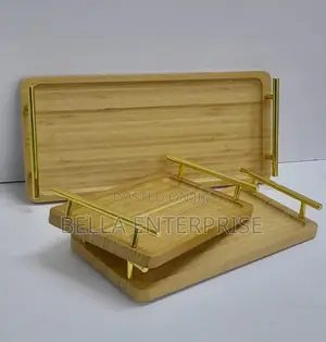 3in1 Serving Tray With Bamboo Handles