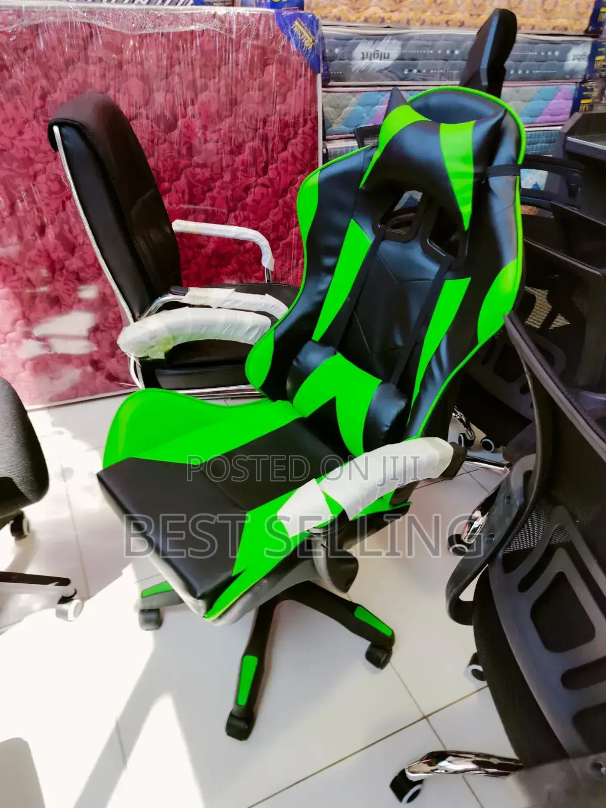 Green Adjustable Gaming Chair