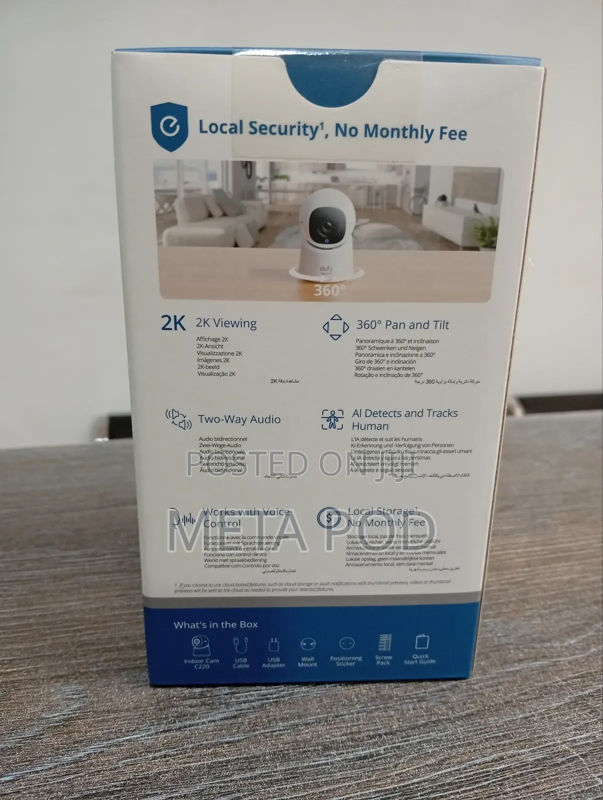 Eufy Indoor Cam 360° Pan and Tilt C220