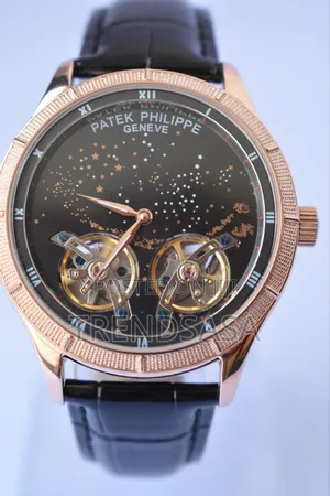 Patek Philippe Twin Tourbillon Moon Dial Watch