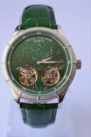 Patek Philippe Twin Tourbillon Moon Dial Watch
