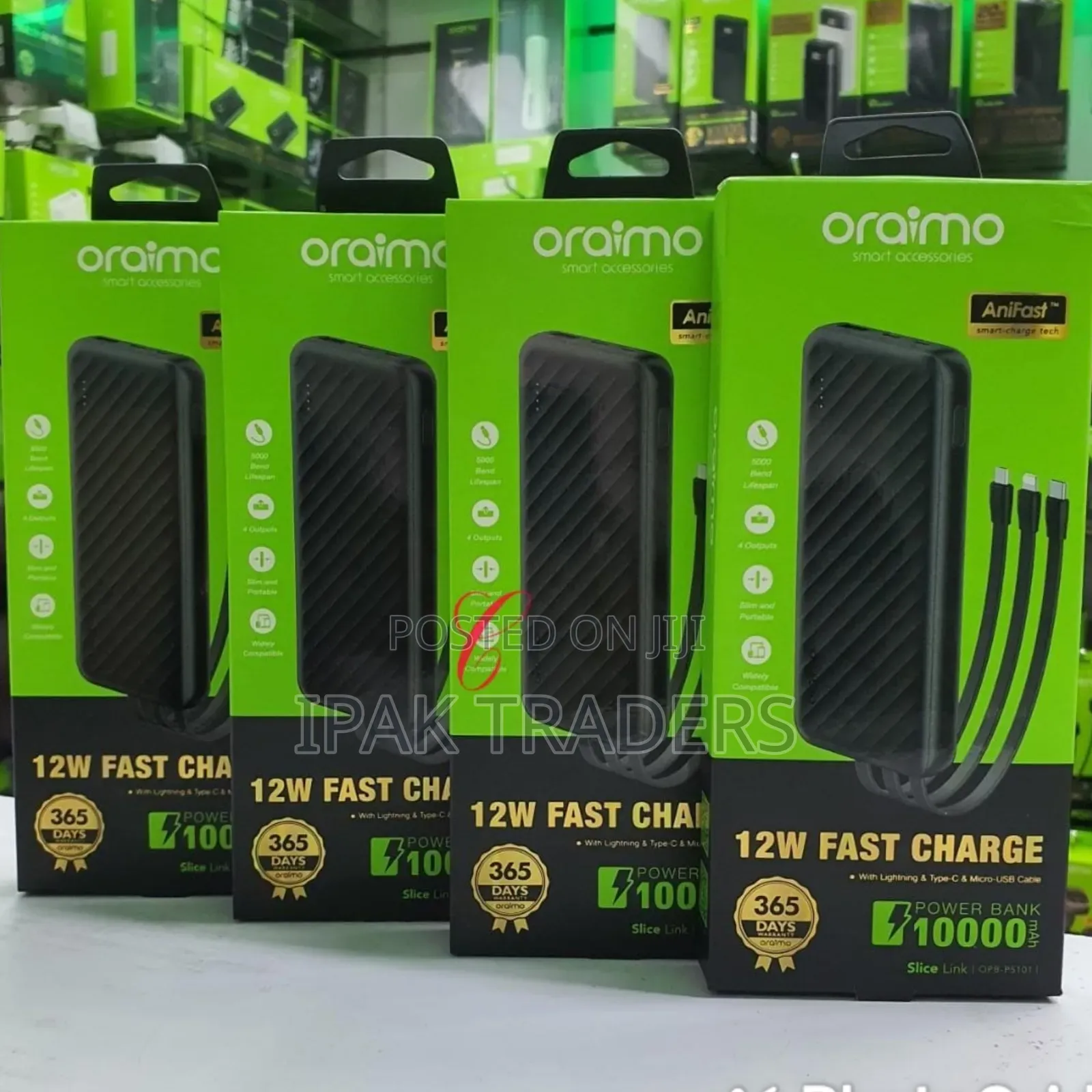 Oraimo Slice Link Opb-P5101 10,000mah Power Bank