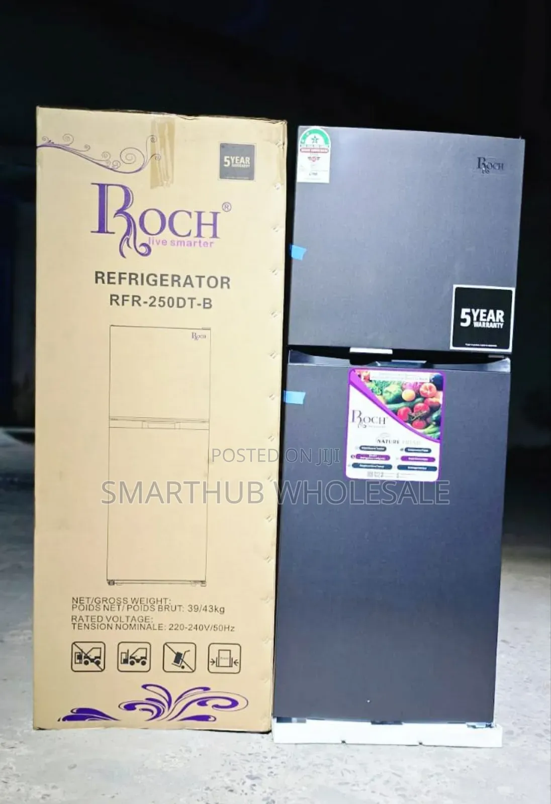 Cheapest No Frost
197 Litres Roch Double Door Refrigerator