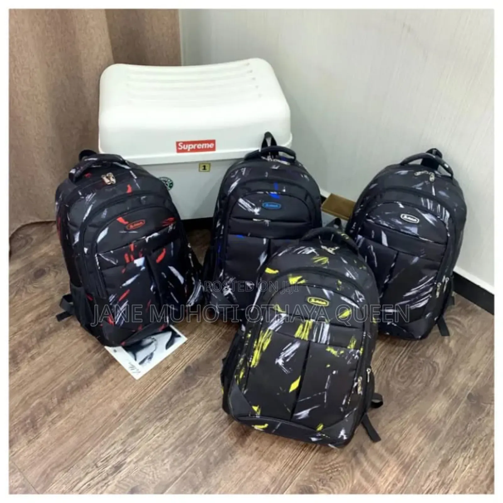 Geometric Pattern School Bags