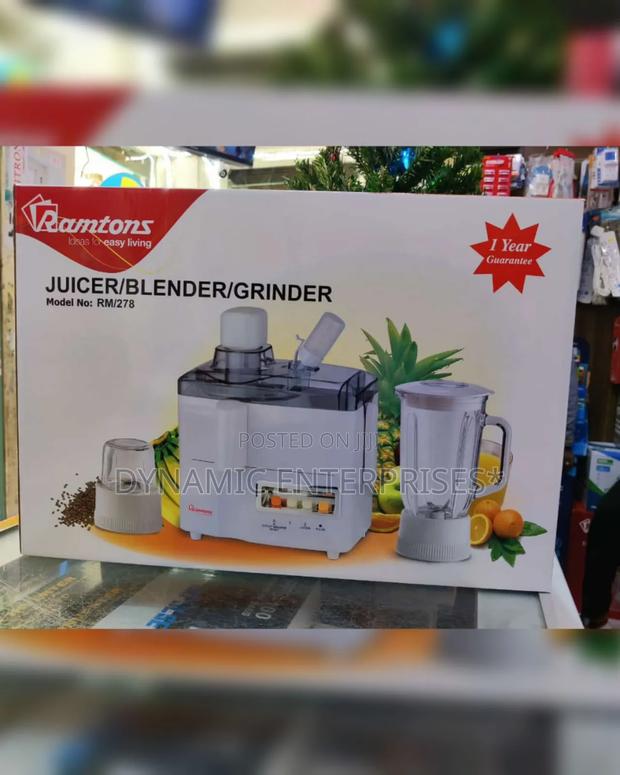 Ramtons 3 In1 Juicer, Blender and Grinder Rm278