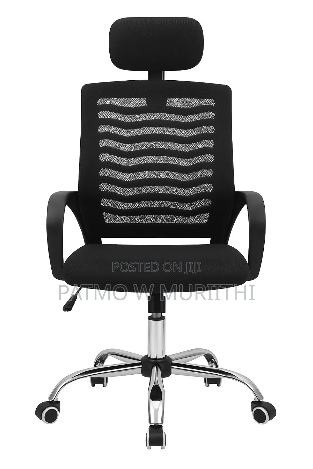Secretarial Office Chair With Head Rest