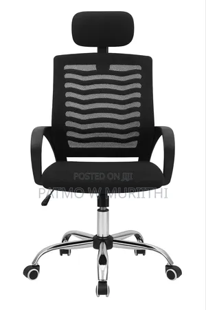 Secretarial Office Chair With Head Rest