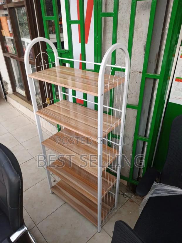 Brown Mesh Shoe Rack - main view