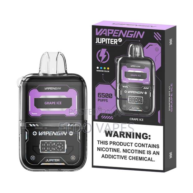 Vapengin Jupiter 2 6500 Puffs Full Kit Vape - Grape Ice - thumbnail 2