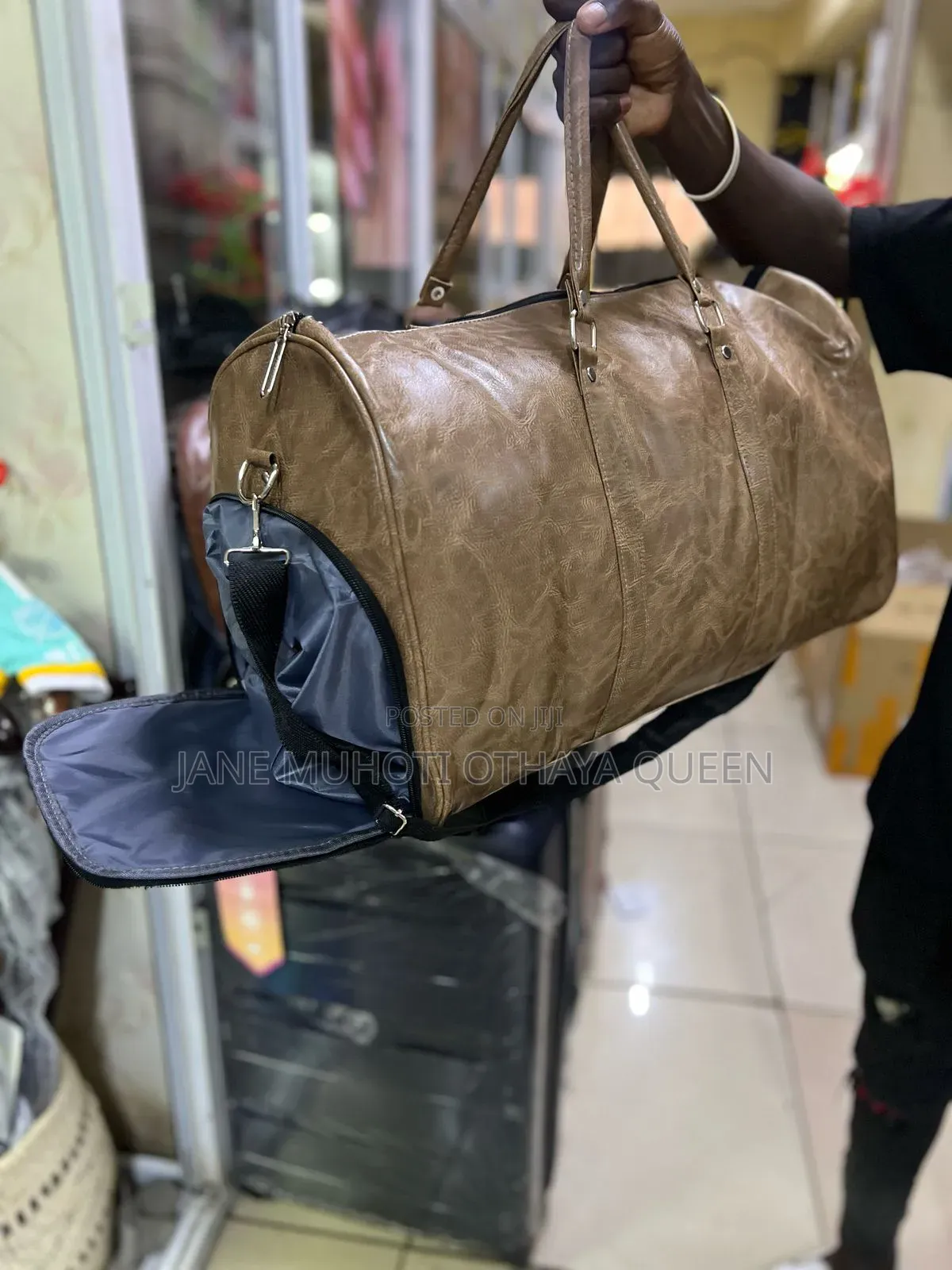 *High Quality Leather Duffel Bag