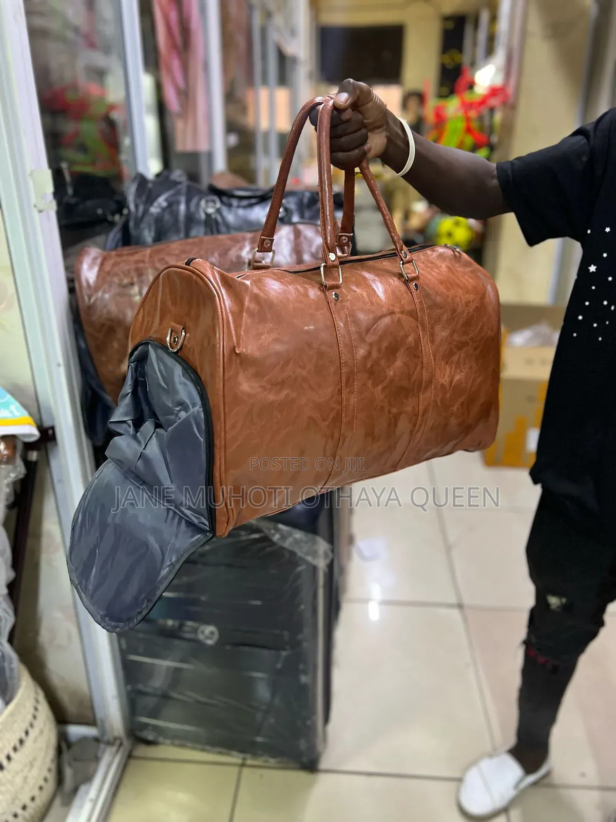 *High Quality Leather Duffel Bag