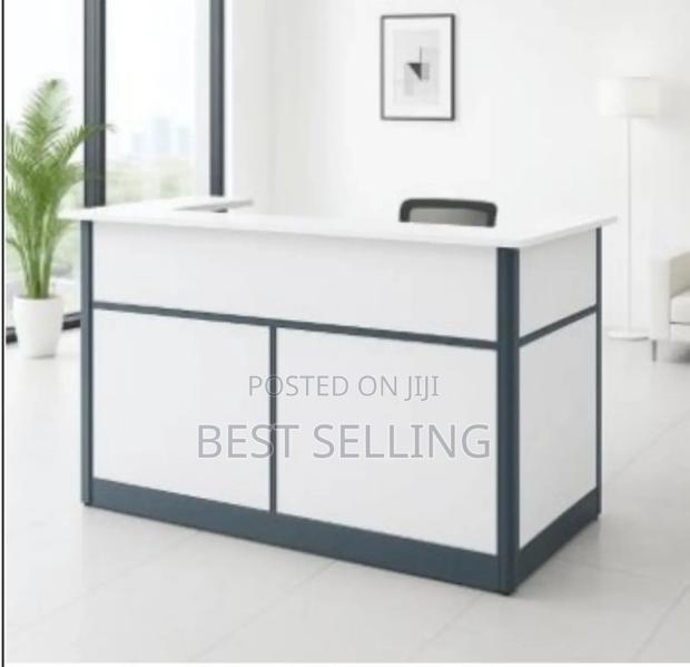 White Reception Desk