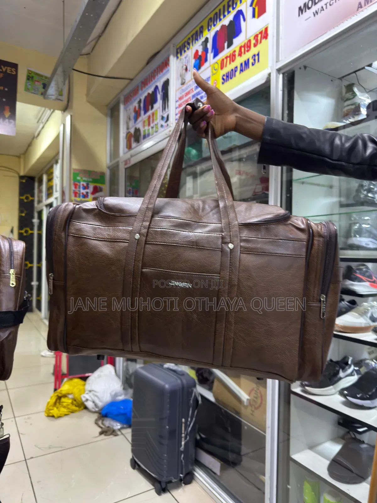 Large Travel Pu Leather Bag