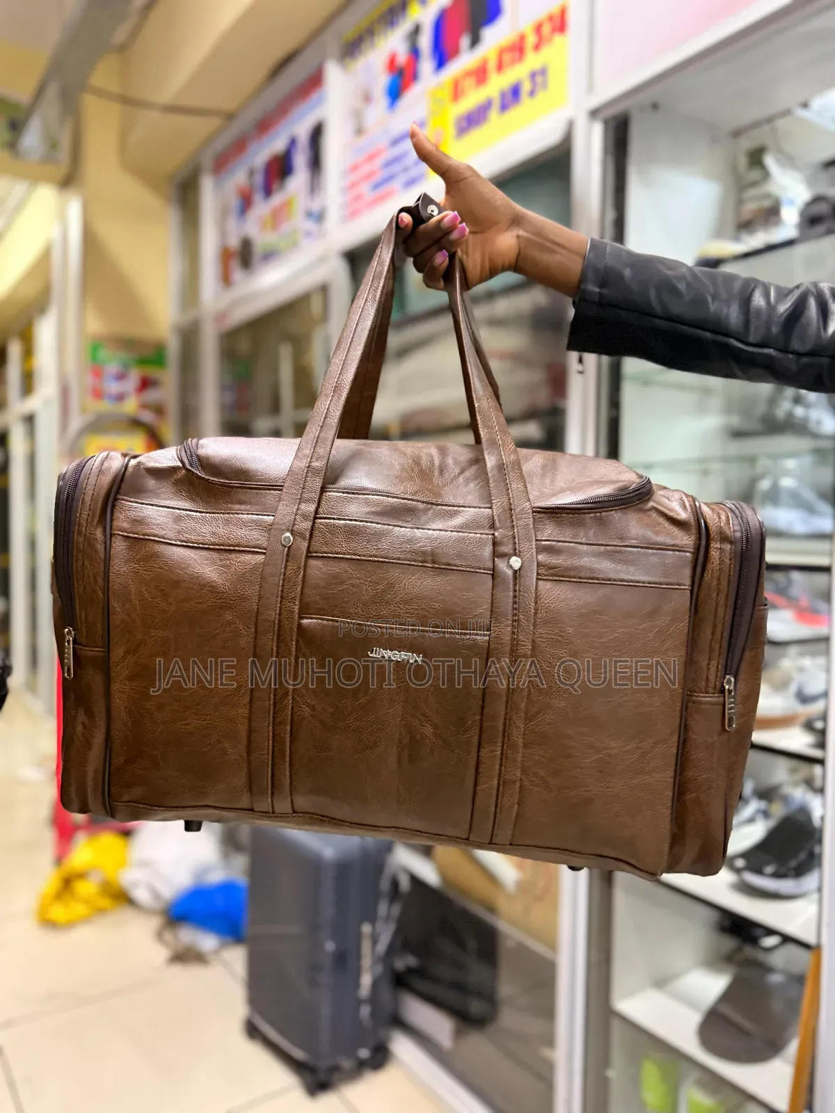 Large Travel Pu Leather Bag
