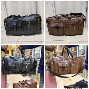 New in Pu Leather Travel Duffel Bag