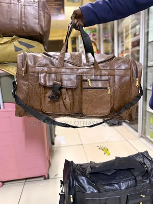 New in Pu Leather Travel Duffel Bag