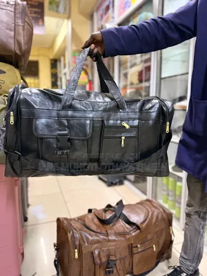 New in Pu Leather Travel Duffel Bag