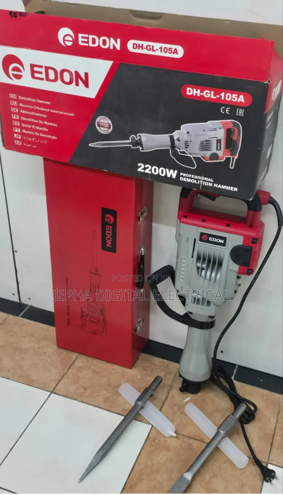 Edon 2200w Original Demolition Hammer