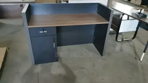 Dark Grey Reception Desk