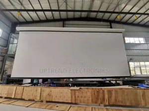 300×300 Cm Electric Projector Screen – Motorized, Smooth Effortles
