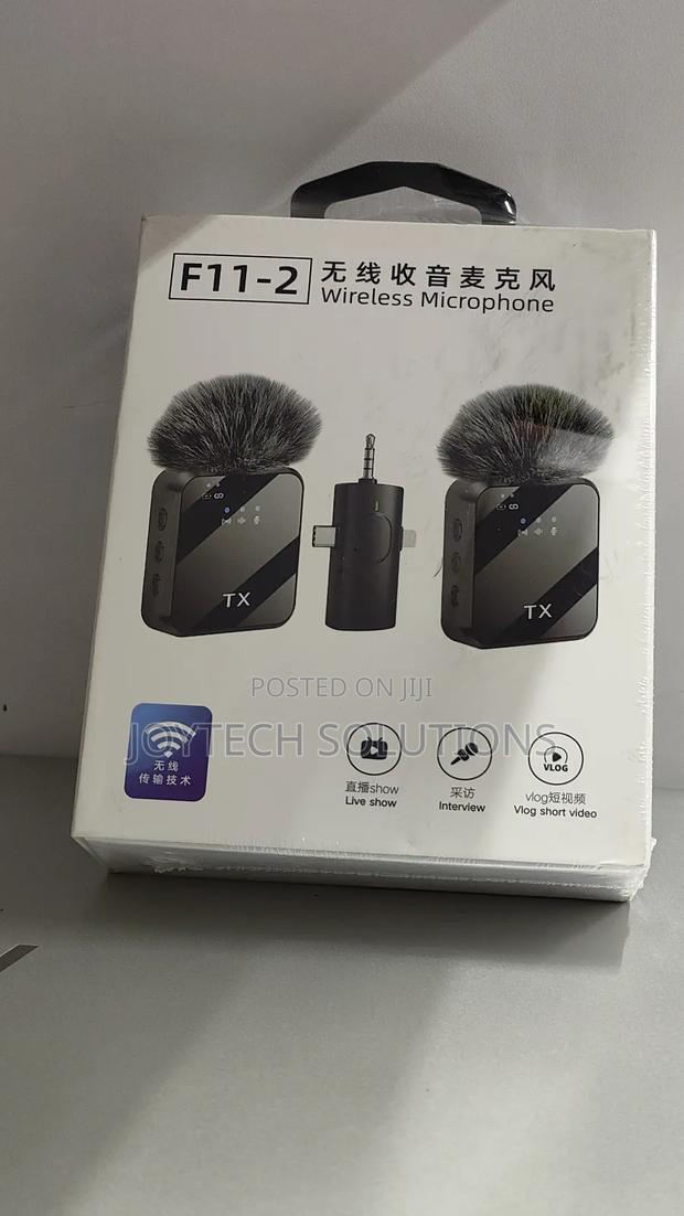 Wireless Microphone 2:1 F11-2 Lavalier Microphone for Contect Creation - thumbnail 2