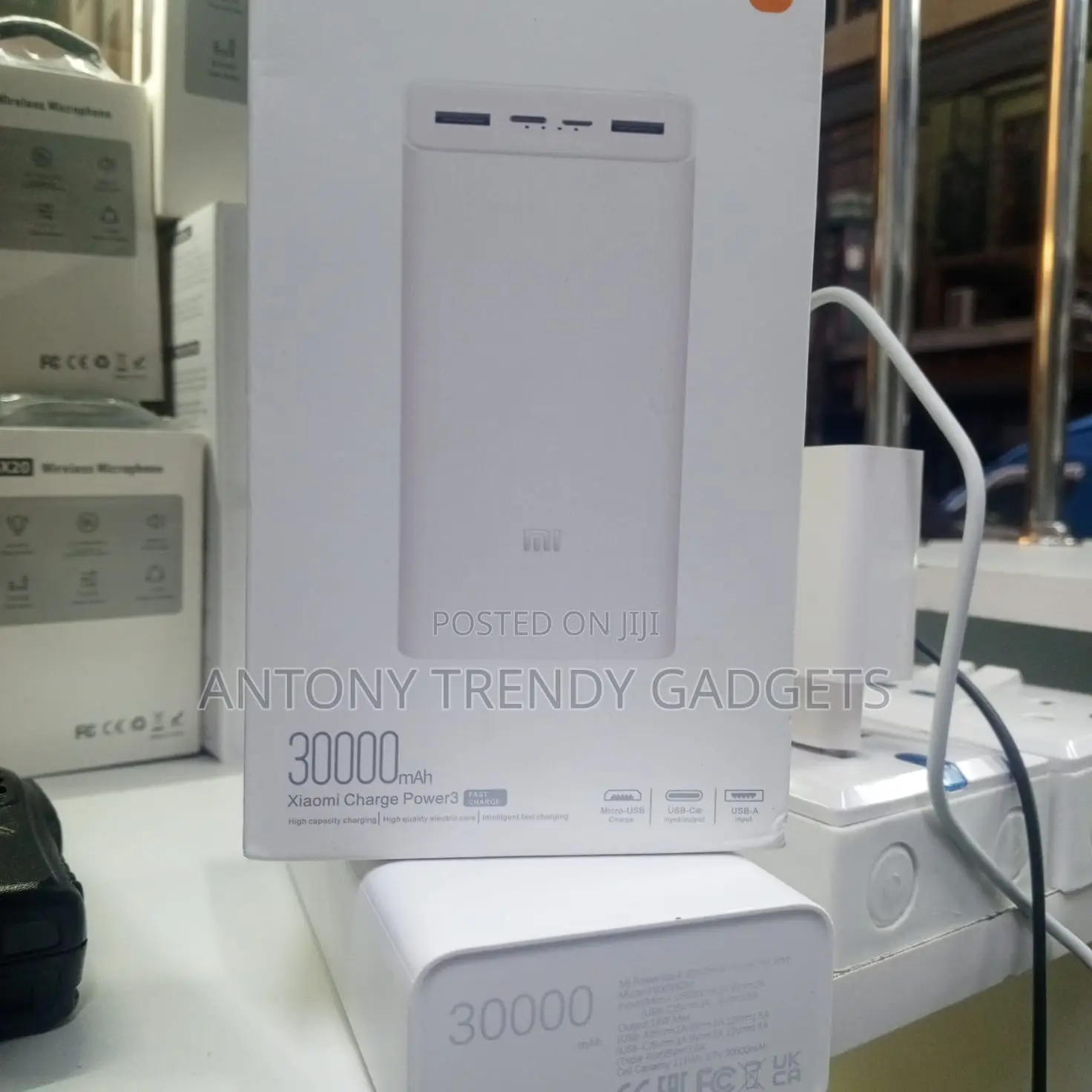 Mi 18w 30000mah Pd Power Bank Triple Output Fast Charger