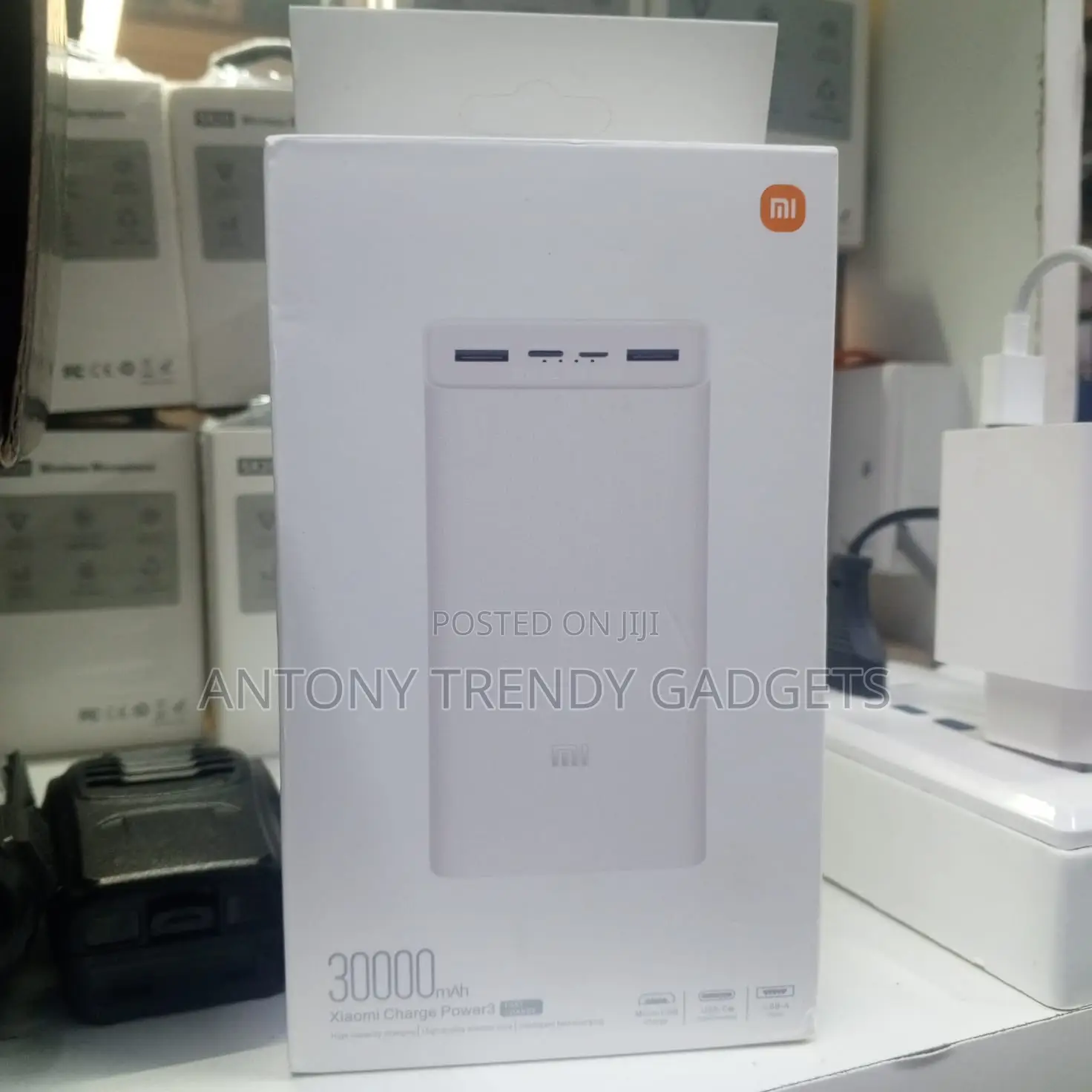 Mi 18w 30000mah Pd Power Bank Triple Output Fast Charger