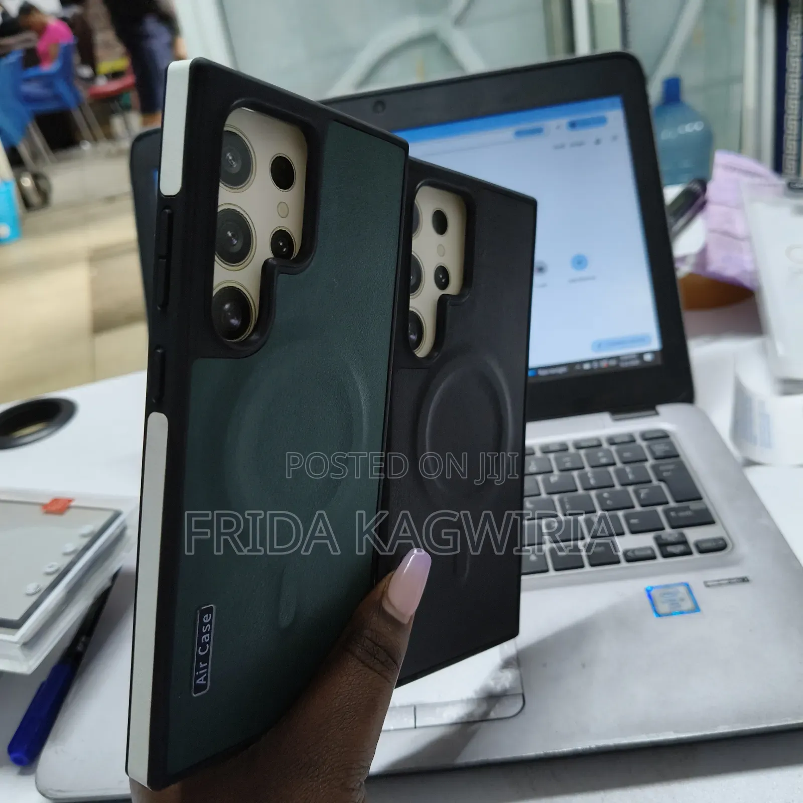 Leather Aircase Back Cover For Samsung Galaxy S24 Ultra