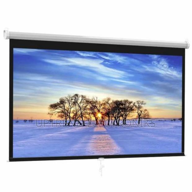 Compact Manual Projector Screen 150×150 – Perfect for Any Setup! - main view