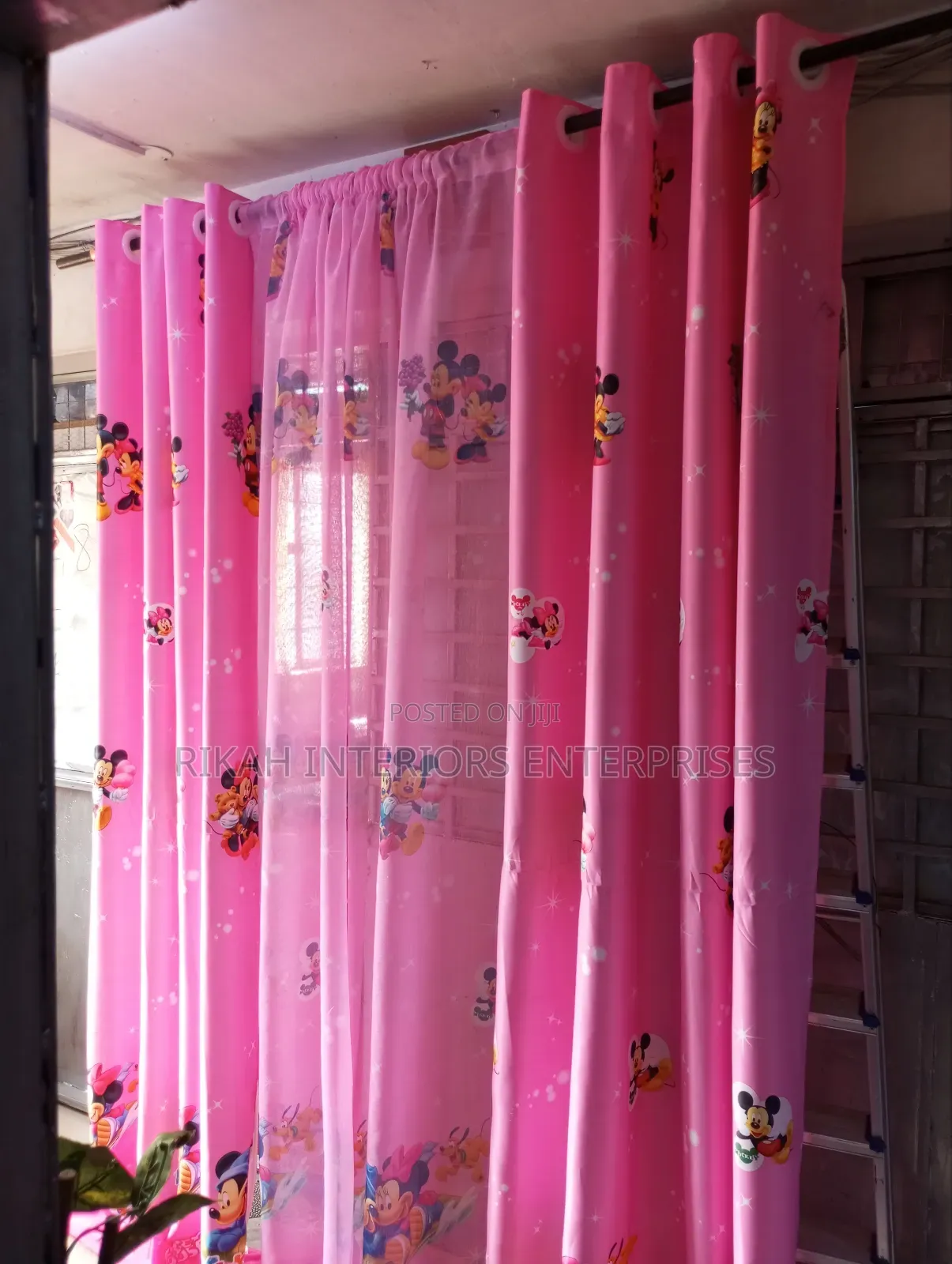 Mickey Mouse Cartoon Themed Curtains