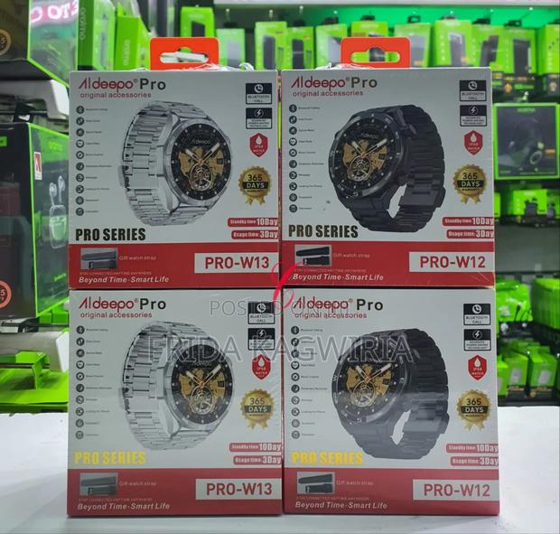 Aldepedo Metallic* Smart Watches With Free Silicone Replacement Strap - main view