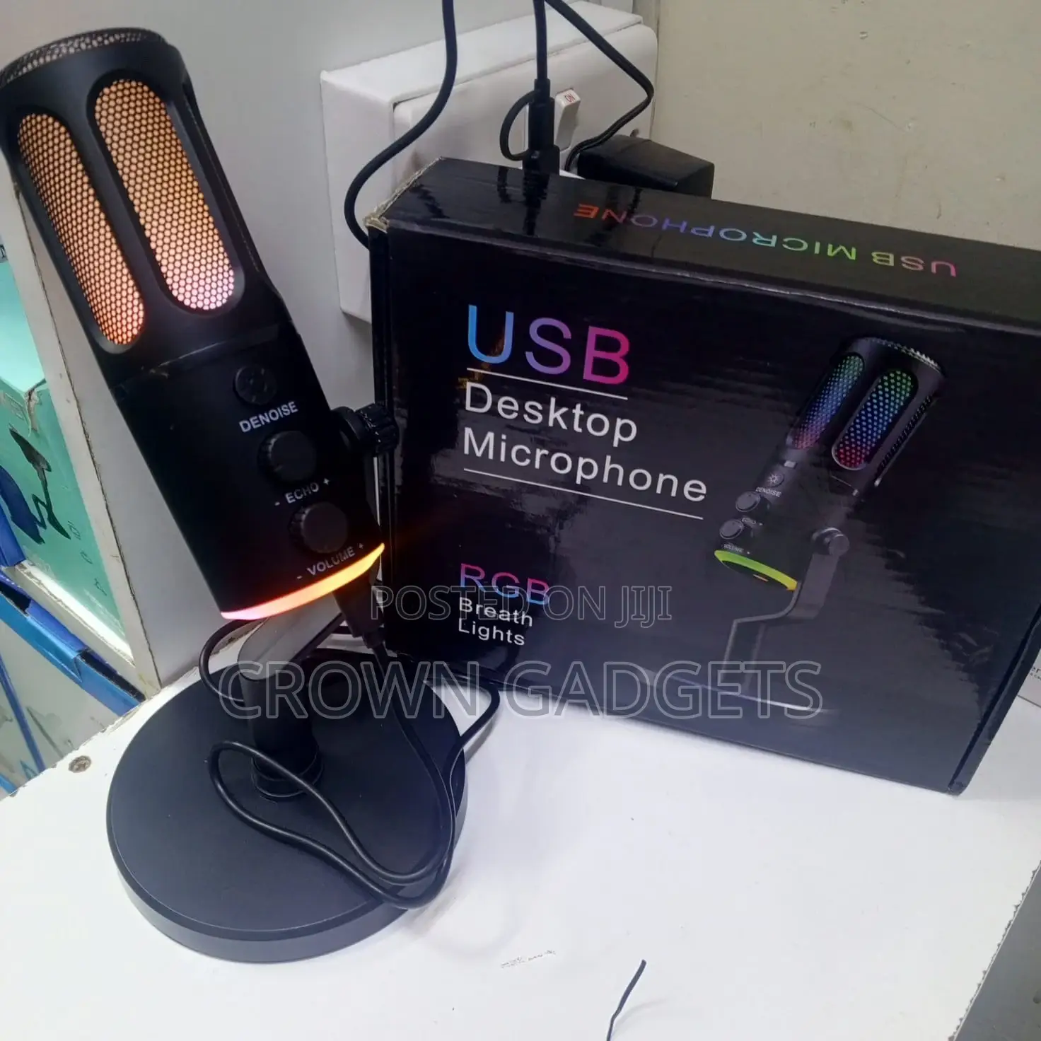 Plug Play RGB Microphone for Pc Ps4 Ps5 Laptop Streaming