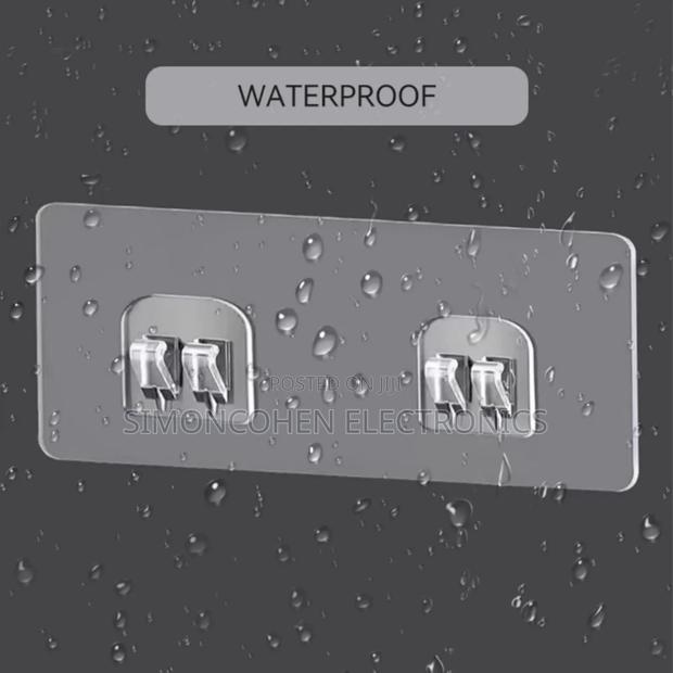 8pcs Strong Adhesive Waterproof Wall Hooks/Shelf Stickers