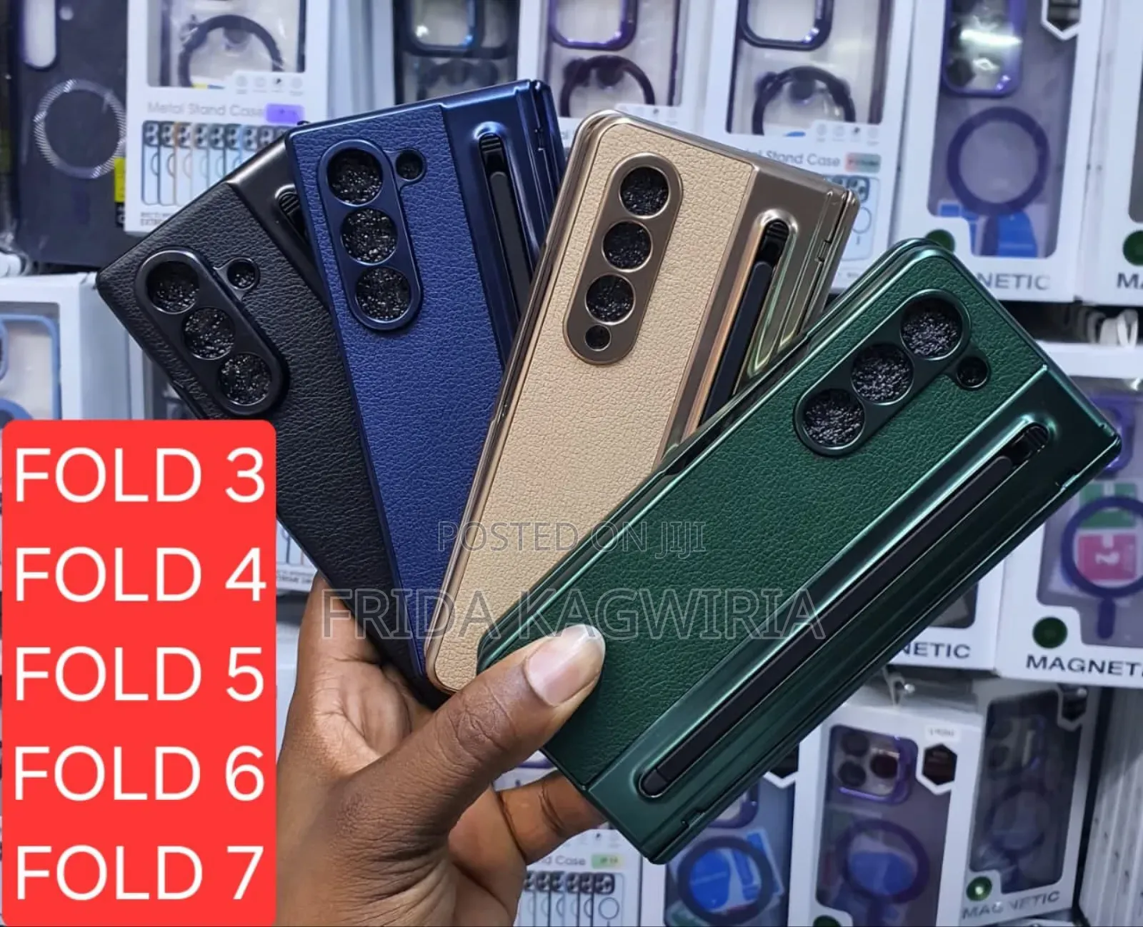 Samsung Galaxy Fold 3 Leather Case With Stylus Pen
