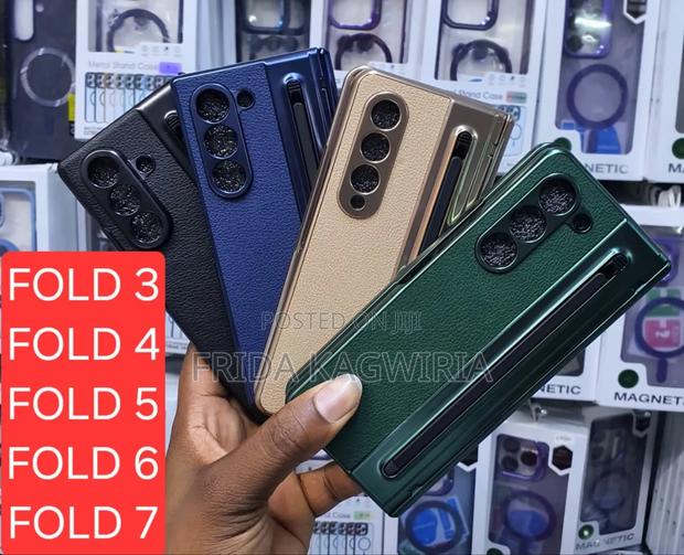 Samsung Galaxy Fold 3 Leather Case With Stylus Pen