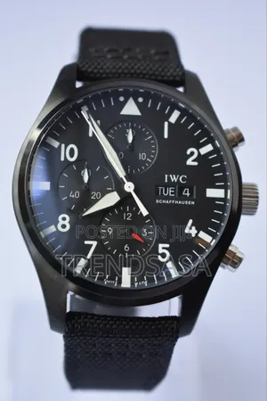 I W C Shaffhausen Pilot's Watch Day Date Canvas Straps