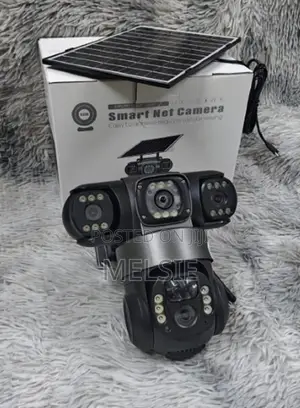 4g Triple Lens Solar PTZ Camera 4g Lte for Remote Access