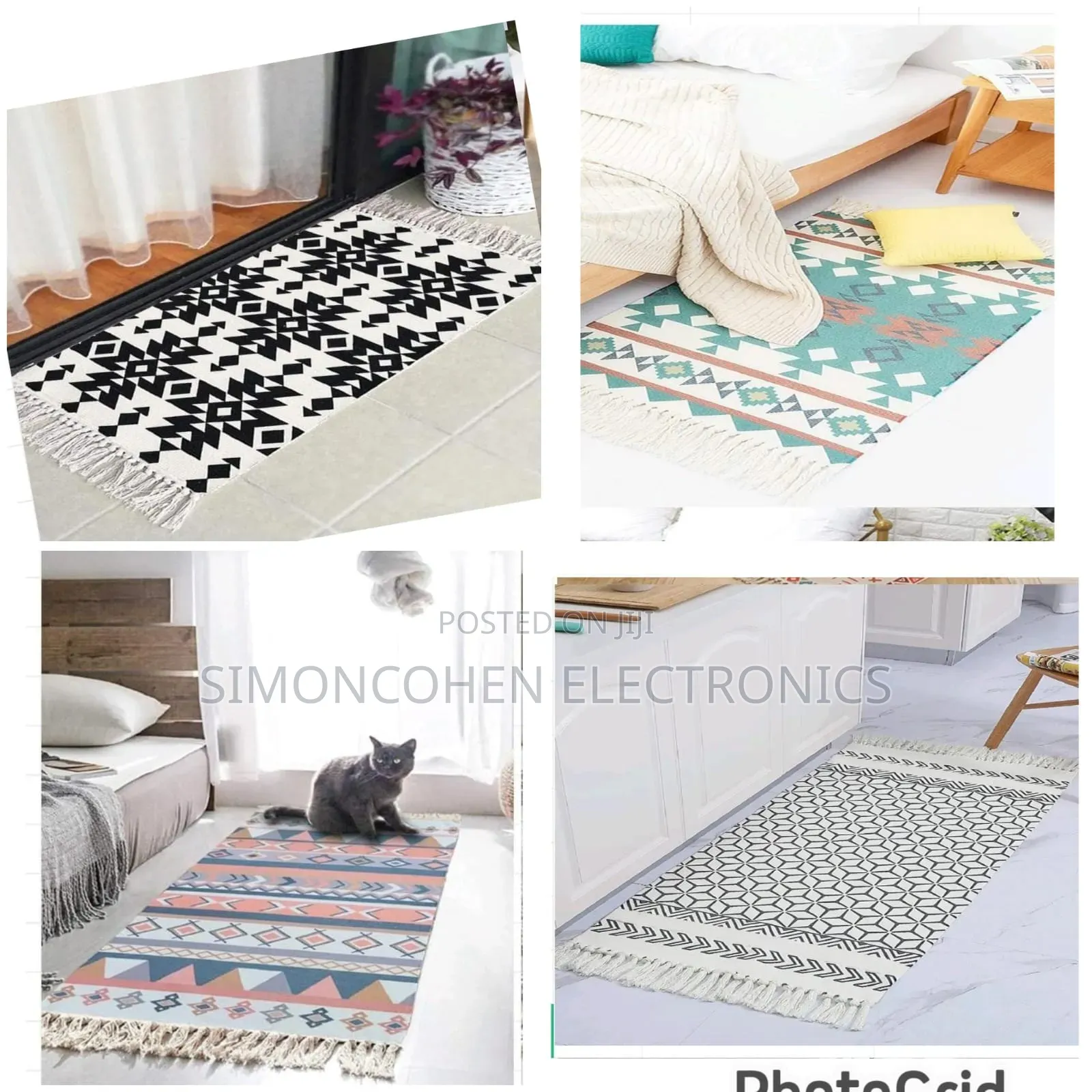 Boho Handmade Rug With Tassels