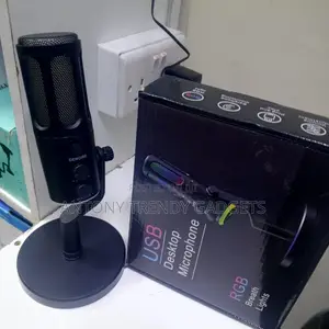 Usb Desktop Mic With Volume, Echo & Mute – Rgb Lighting
