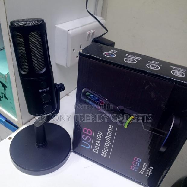 Usb Desktop Mic With Volume, Echo & Mute – Rgb Lighting - main view