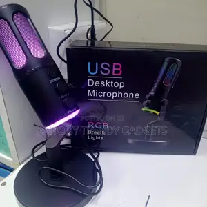 Condenser Usb Mic With Noise Reduction & Rgb Lights