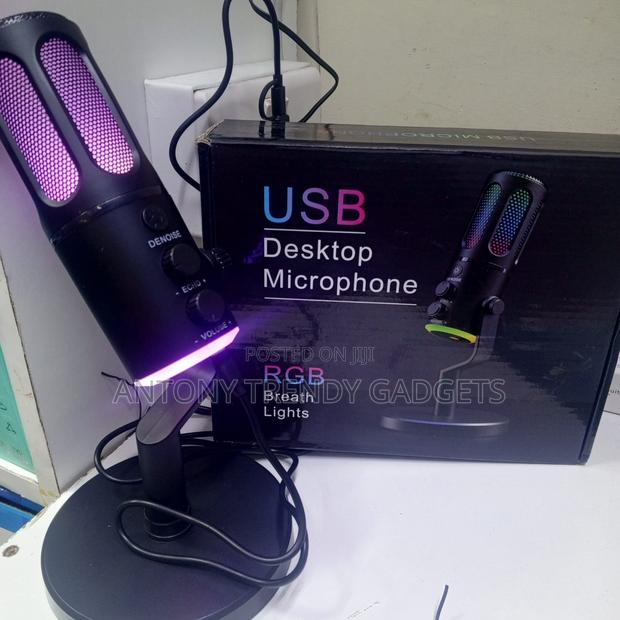 Condenser Usb Mic With Noise Reduction & Rgb Lights - thumbnail 2