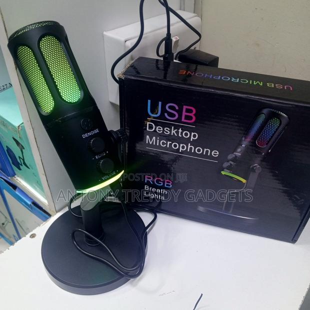 Condenser Usb Mic With Noise Reduction & Rgb Lights - thumbnail 4